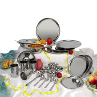 24 Piece Stainless Steel Dinner Set