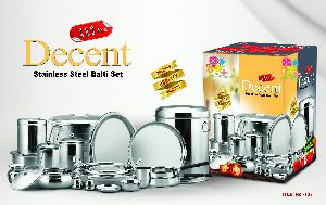 Decent Stainless Steel Balti Set